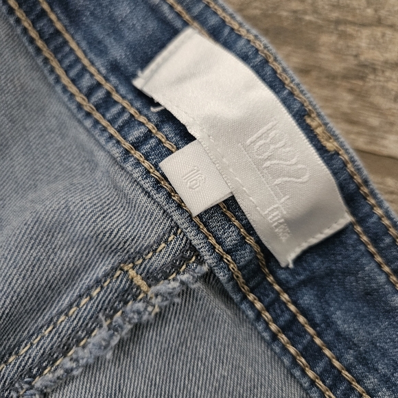 NEW NWT 1822 Vintage Denim Cropped Wide Leg Size 16 - Picture 6 of 6